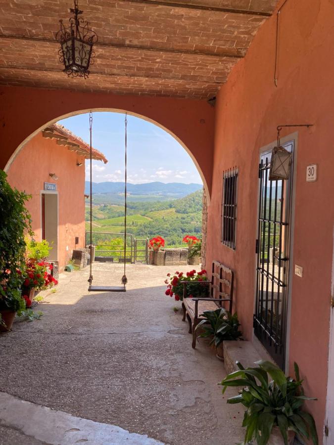 基安蒂葡萄酒公寓式酒店 Mercatale Val Di Pesa 外观 照片